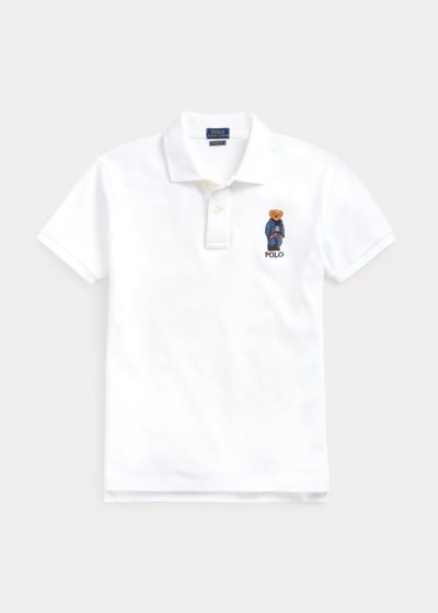 Polo Ralph Lauren Classic Fit Bear Polo Shirt Dame Danmark (NFGBP7810)